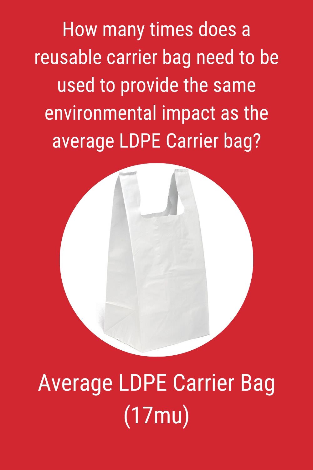 Average LDPE Carrier Bag