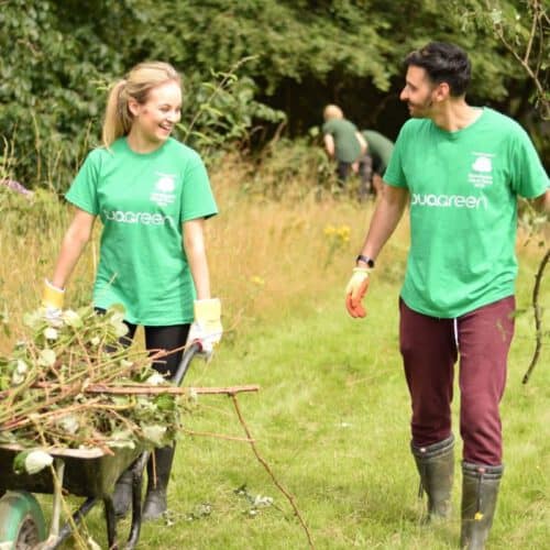 Nikita and Taz helping at the City of Trees planting day