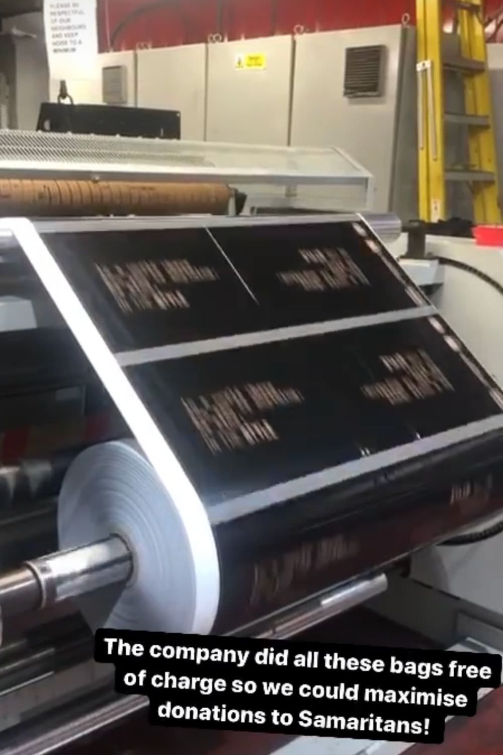In The Style Mailing bags on printing press