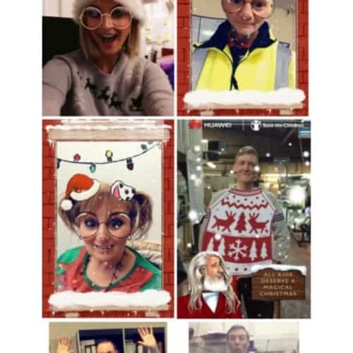 Employees in Christmas Jumpers