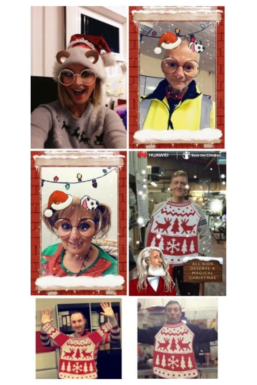 Employees in Christmas Jumpers