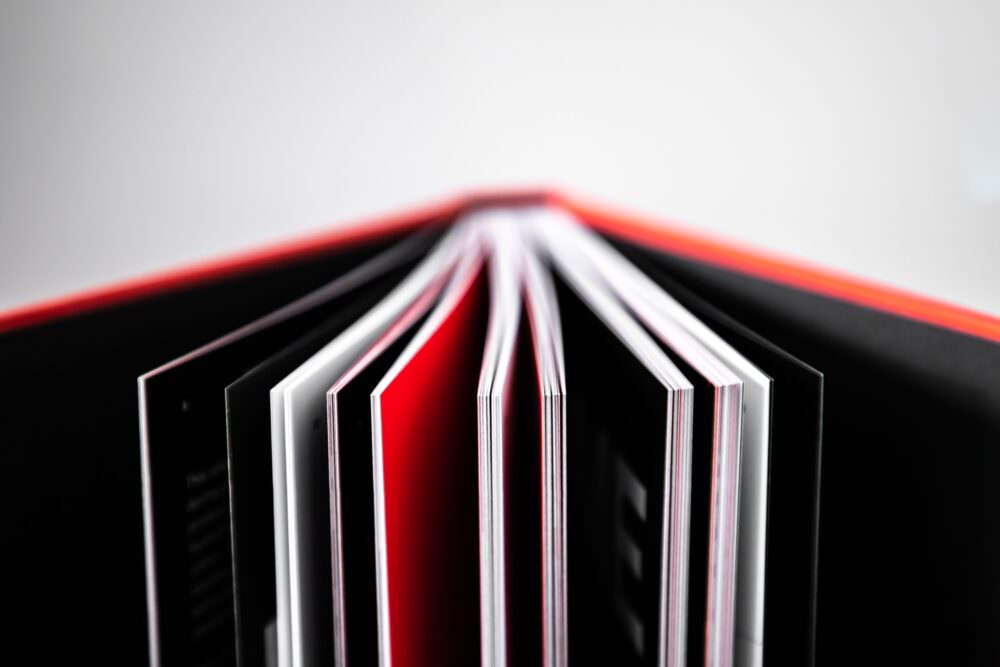 Red Book open standing up