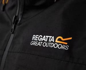 Regatta Logo with up close image of jacket