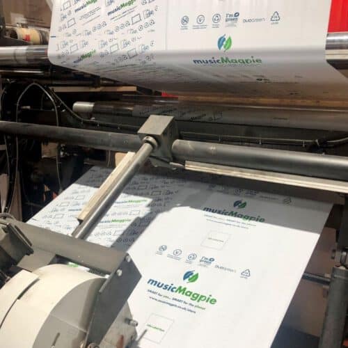 musicMagpie mailing bags on Conversion Machine